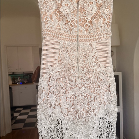 Dresses & Skirts - White Lace Crochet Bodycon Dress